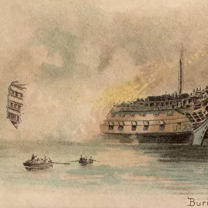 Burning Of HMS Boyne