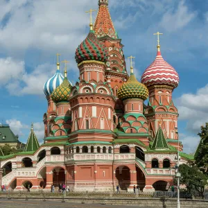 Cathedral of Saint Basil the Blessed in Red Square in Moscow, Russia