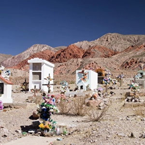 cemetery in the colorful hills