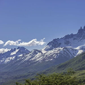 Cerro Castillo mountain range, Carretera Austral, Villa Cerro Castillo, Aysen, Chile