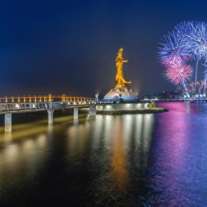 Chinese new year fireworks in Macau