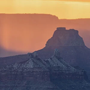 Cliffs of the Grand Canyon at sunset, Arizona