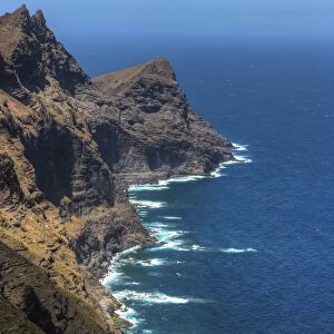 Cliffs near Casas de Tirma de San Nicolas, Artenara region, Gran Canaria, Canary Islands, Spain, Europe, PublicGround