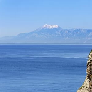 Coast, in front of Tahtali Dagi Mountain, Lara, Antalya, Antalya Province, Turkey