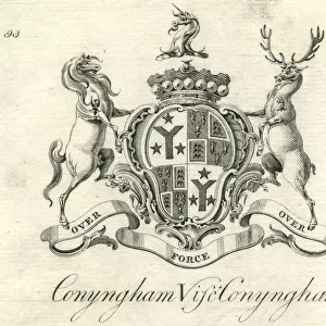 Coat of arms Viscount Conyngham Cunningham 18th century