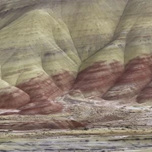 Colored stratifications of Painted Hills, Oregon