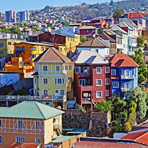 Colorful buildings, Vailparaso, Chile