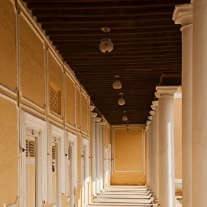 Corridor of a Palace, Chowmahalla Palace, Hyderabad, Andhra Pradesh, India