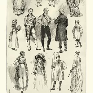 Costumes at the Randolph Caldecott memorial party, 1891