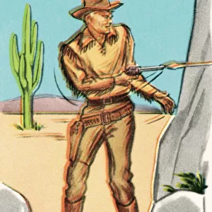 Cowboy with gun