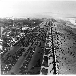 Crowded Beach In San Francisco, California