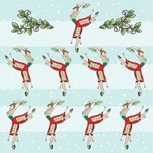 The Twelve days Of Christmas Series. Nine Ladies dancing