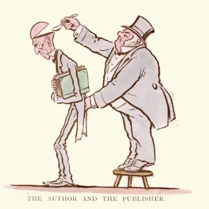 Cartoon satírico victoriano, Autor y el Editor. Cartoon satírico victoriano, Autor y el Editor.