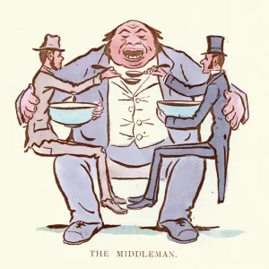 El cartón satírico victoriano y el capitalismo del intermediario. El cartón satírico victoriano y el capitalismo del intermediario.