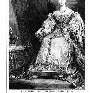 Queen Victoria's Coronation Day Print 1838