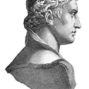 Emperor Julius Caesar engraving 1894