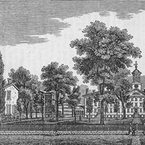Engraving Of Princeton College