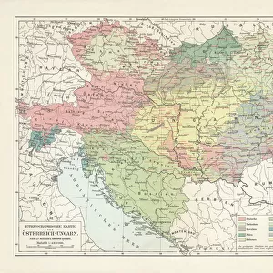 Hungary Canvas Print Collection: Maps