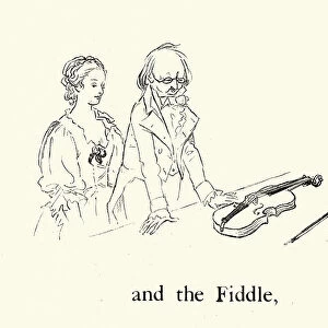 The Fiddle, from the Nursery Rhyme, Hey Diddle Diddle