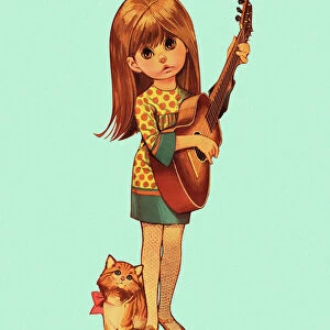 Girl Playing the Guitar