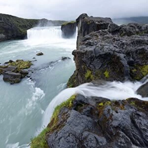 Godafoss, Waterfall of the Gods, Skjalfandafljot, Iceland, Europe