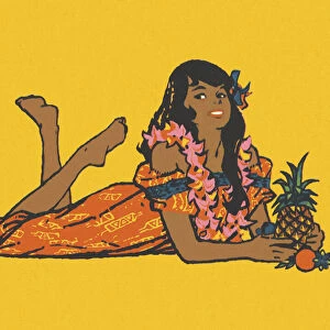 Hawaiian Girl Relaxing