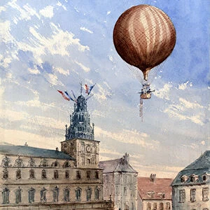 Hot Air Balloon in Flight