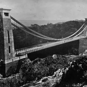 Clifton Suspension Bridge Print circa 1900