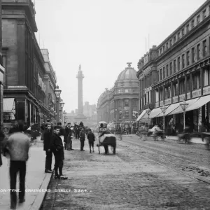 Greys Monument Grainger Street Print, circa 1910 Greys Monument Grainger Street Print, circa 1910