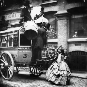 London Crinoline Delivery Print London Crinoline Delivery Print