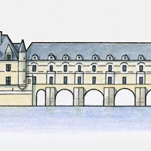 Illustration of Chateau de Chenonceau, France