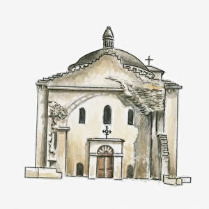 Illustration of Eglise de la Cite, Perigueux, Dordogne, France