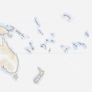 Tuvalu Framed Print Collection: Maps
