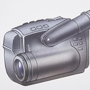 Illustration, video camera
