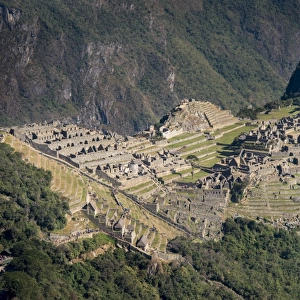 Inca ruins on Machu Picchu