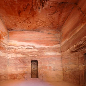 Interior of The Treasury, Petra, Jordan