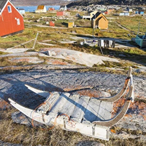 Inuit village at Disko Bay, Oqaatsut (Rodebay), Greenland, Denmark