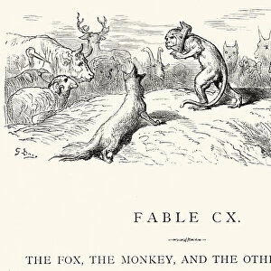 La Fontaines Fables - Fox and the Monkey