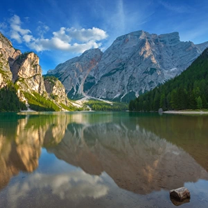 Lago Braies in the Dolomites, Italy