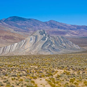 Landscape with Striped Butte, Butte Valley Road, Death Valley National Park, California, USA