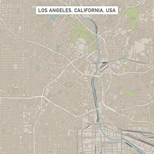 Los Angeles California US City Street Map