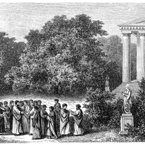 Plato and Students in Academy Garden Print Plato and Students in Academy Garden Print