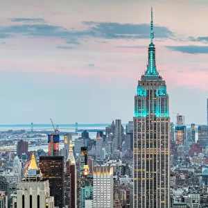 Manhattan skyline panoramic, New York city, USA