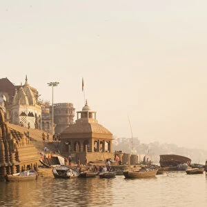 Manikarnika Ghat, in Varanasi, India
