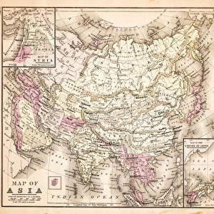 Map of Asia 1883