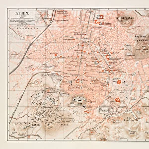 Map of Athens 1895
