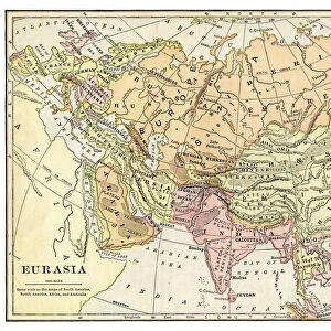 Map of Eurasia 1897