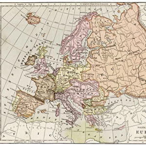 Map of Europe 1889