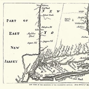 Map of New York, early 18th Century