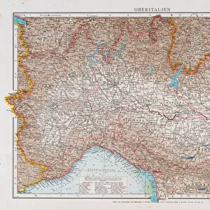 Map of North Italy 1896